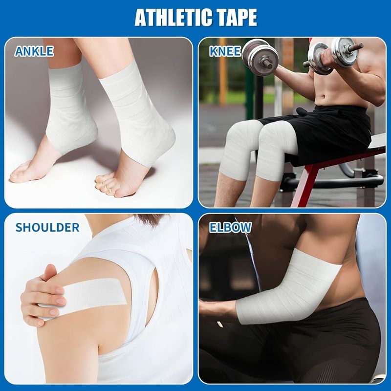 Athletic Joints Protection Sports Tape White Color Elbow, Wrist, Finger, Ankle, Feet