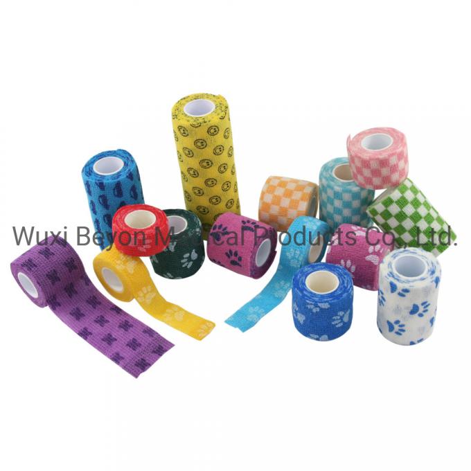 Self-Adhesive Cohesive Elastic Bandage Flexible Self-Adherent Wrap Tape