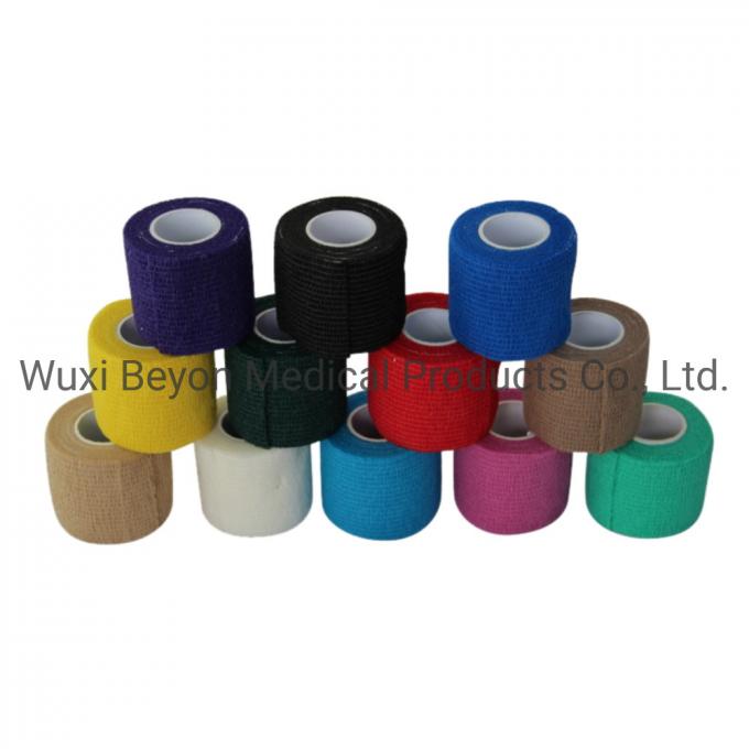 Wholesale Non-Woven Cohesive Elastic Bandage Co-Flex Self-Adhesive Wrap