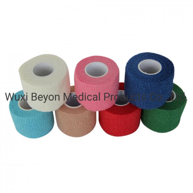 Cotton Elastic Self-Adhesive Self-Adherent Flexible Cohesive Wrap Bandage