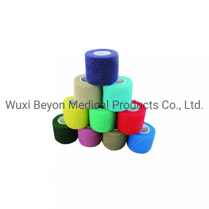 Latex-Free Flexible Cohesive Elastic Self-Stick Self-Adherent Wrap Tape Bandage