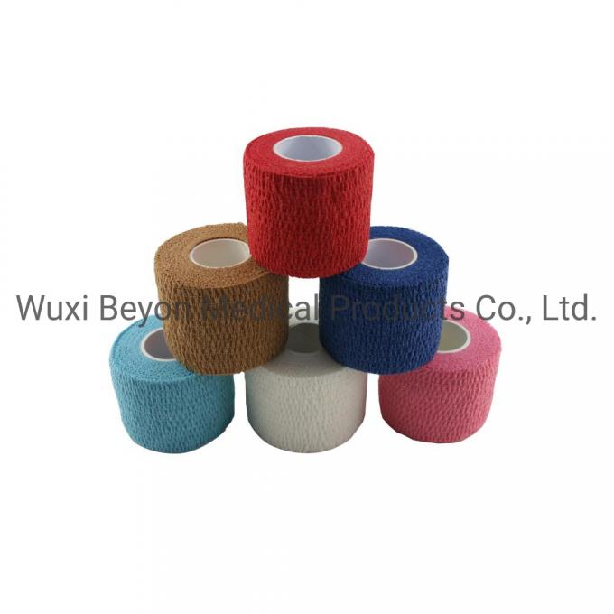 Latex-Free Flexible Cohesive Elastic Self-Stick Self-Adherent Wrap Tape Bandage