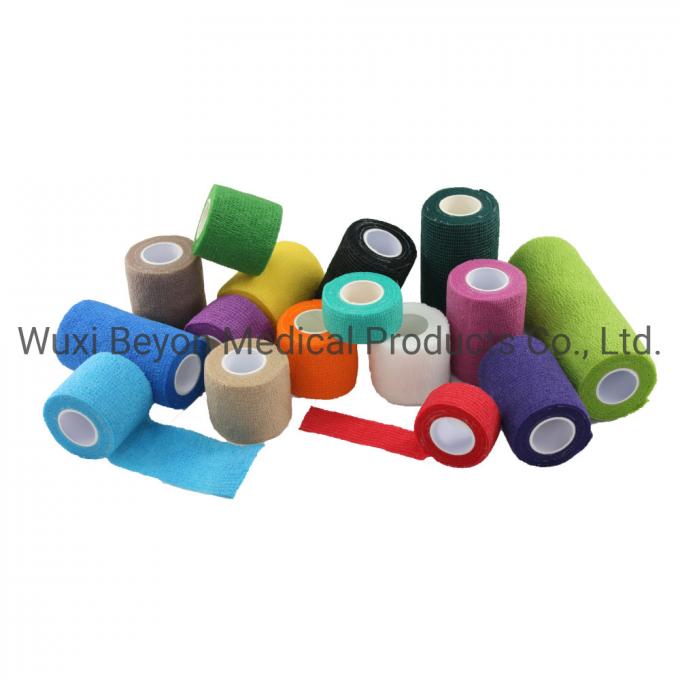 Color Wholesale Cohesive Flexible Self-Adhesive Elastic Wrap Bandage