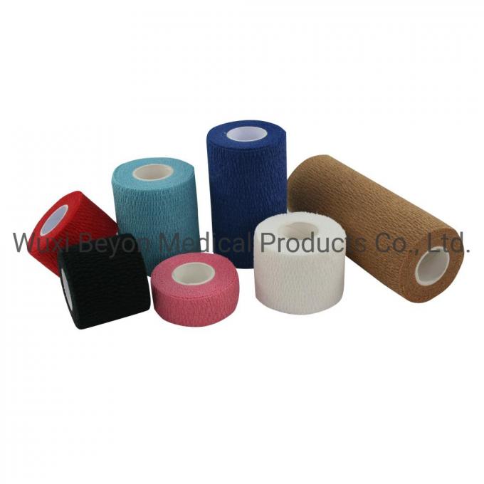 Customized OEM Cotton Flexible Self-Adhesive Cohesive Elastic Wrap Tape Bandage