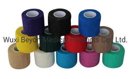 Cohesive Bandage Compression Wrap Tape Elastic Self Adhesive Flexible