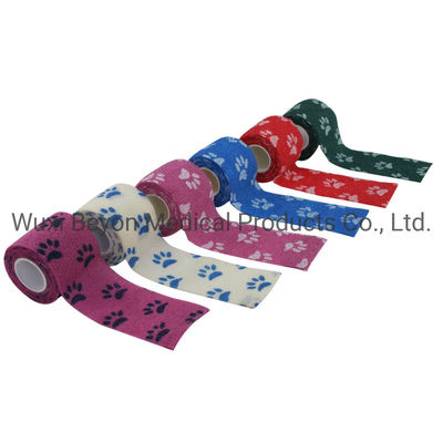 Cohesive Flexible Bandage Wrap Equine Pet Printed Self-Adhesive Tape