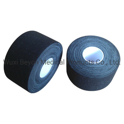 38mm  Cotton Sports Tape Black Color Cotton Training Athletic Tape For Joints Protection