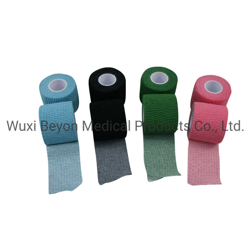 Hand Tearable Elastic Adhesive Bandage 10cm 7.5 Cm Tear Flexible Adhesive Weightlifting