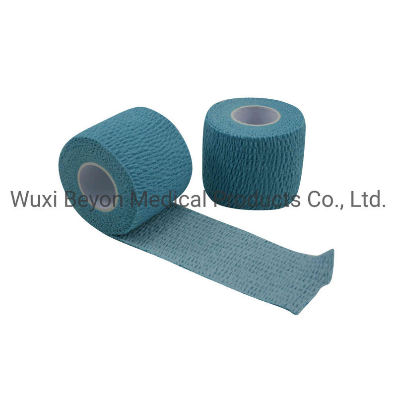 self stick stretchy bandage tape elastic Blue Hand Wrapping Protection adhesive
