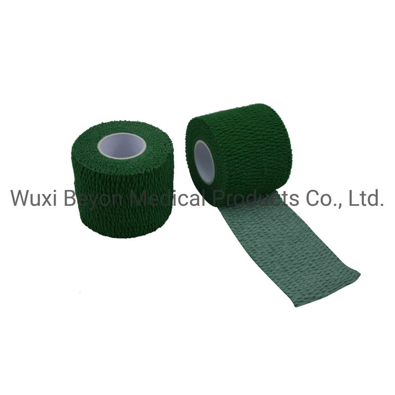 Elastic Adhesive Medical Tape Green Weightlifting Cotton Adhesive Bandage