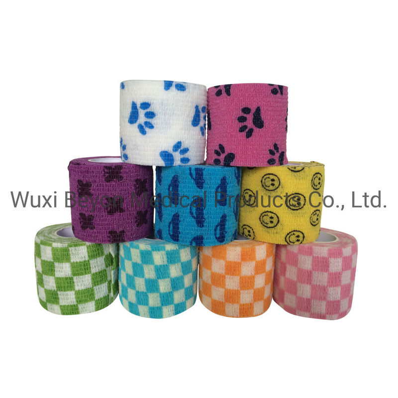 Cohesive Self Stick Tape Bandage Pattern Coflex Vet Wrap