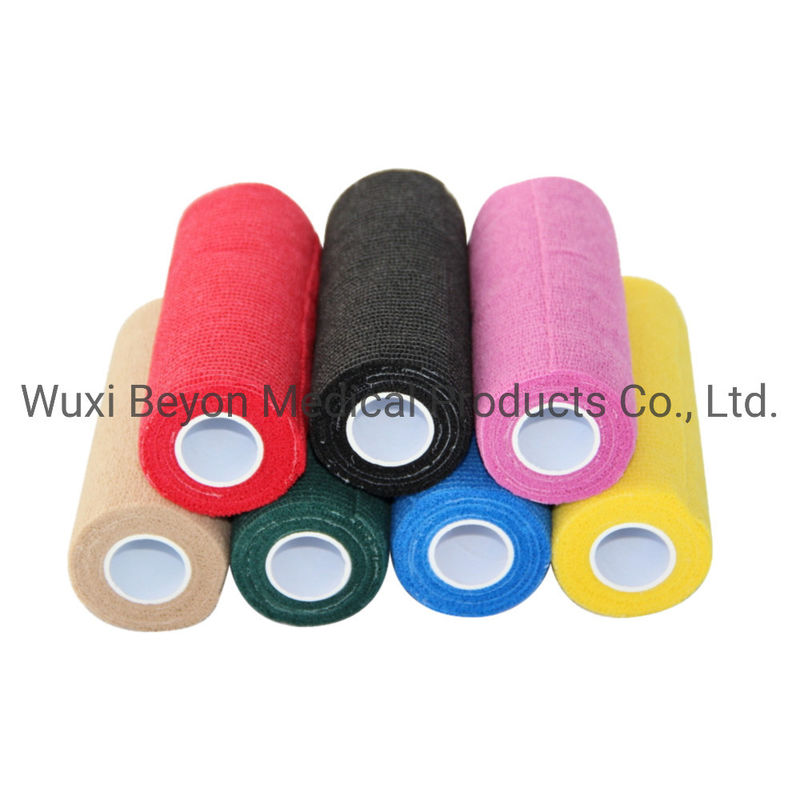 Finger Non Woven Cohesive Bandage Self-Adhering Flexible Elastic Wrap Cohesive Tape