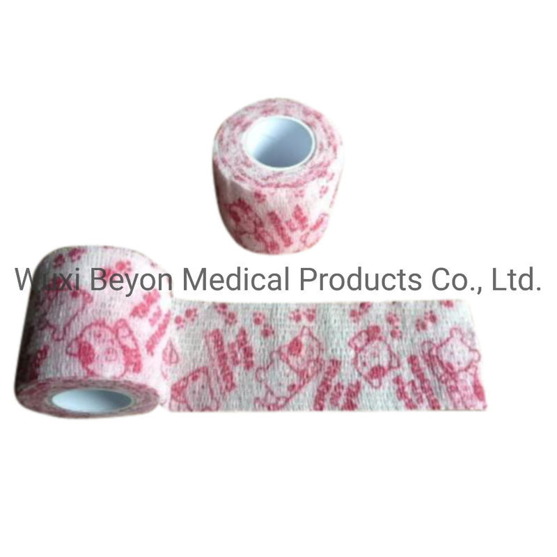 Cohesive Flexible Bandage Wrap Equine Pet Printed Self-Adhesive Tape