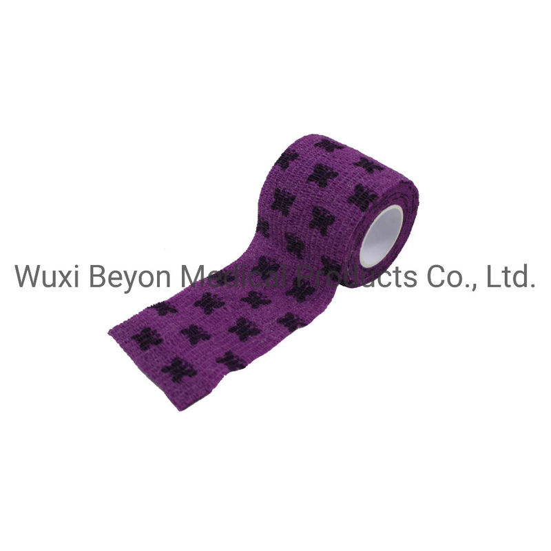 Cohesive Flexible Bandage Wrap Equine Pet Printed Self-Adhesive Tape