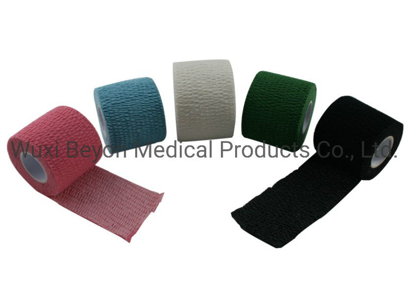 Wrape Cotton Cohesive Bandage Elastic Self Adherent Sock Boots Cohesive Tape